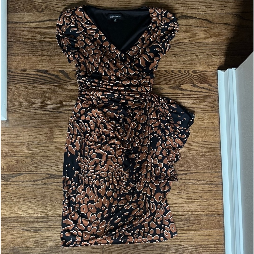 Jones New York puffy short-sleeve dress
